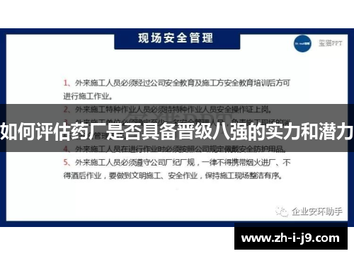 如何评估药厂是否具备晋级八强的实力和潜力