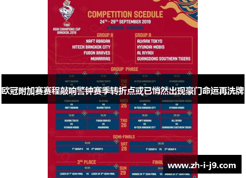 欧冠附加赛赛程敲响警钟赛季转折点或已悄然出现豪门命运再洗牌 欧冠附加赛赛程敲响警钟赛季转折点或已悄然出现豪门命运再洗牌